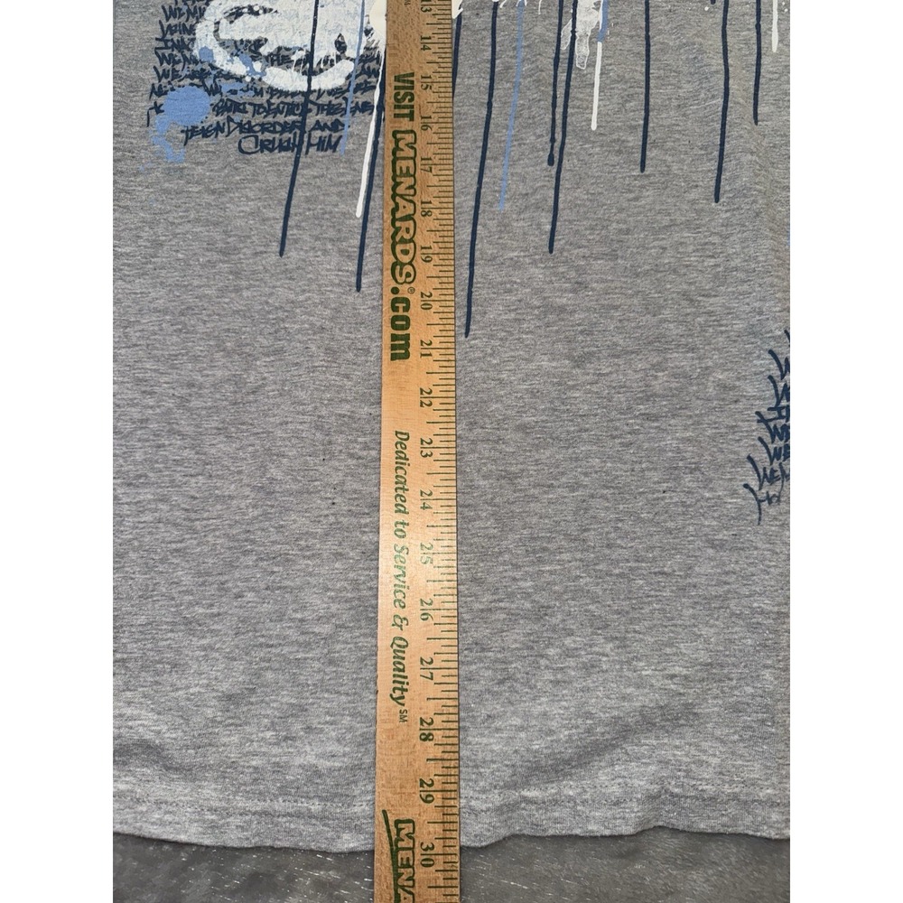 Ecko Unltd Rhino T Shirt Drip Paint Streetwear Y2K Style Heather Gray Mens XL - Picture 10 of 16